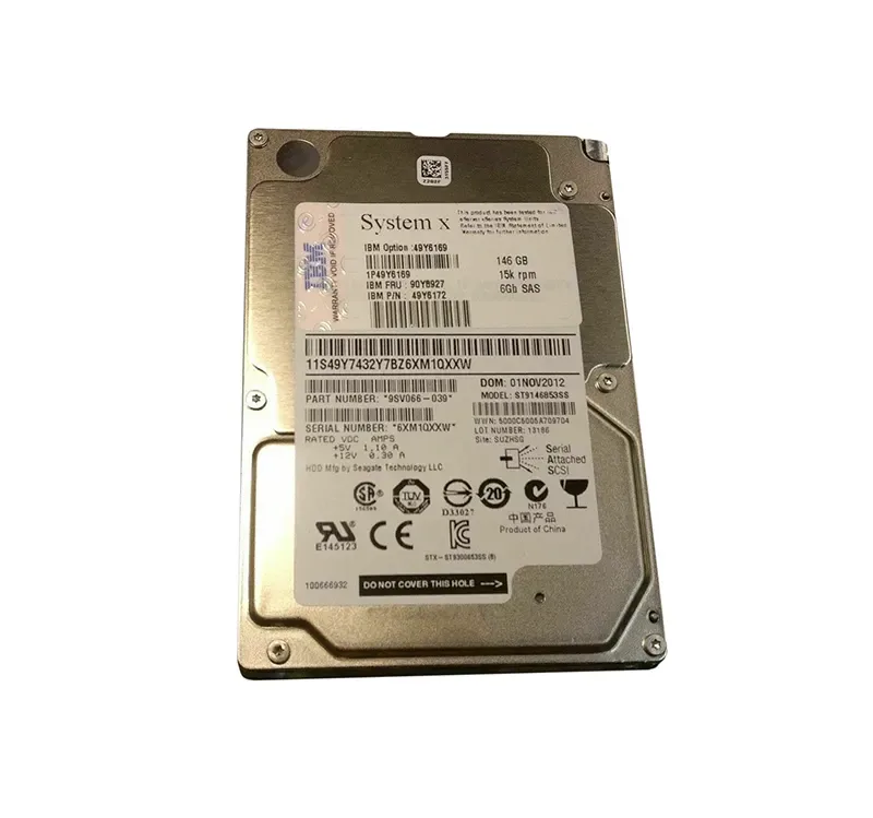 49Y6172 - IBM 146GB 15000RPM SAS 6Gb/s 2.5-inch Hard Drive