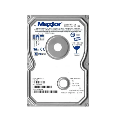 4A250J0 - Maxtor DiamondMax 16 250 GB 3.5 Internal Hard Drive - 1 Pack - IDE Ultra ATA/133 (ATA-7) - 5400 rpm - 2 MB Buffer