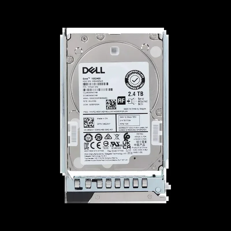 Dell 4GDNY Dell 04GDNY / 4GDNY 2.4TB 10000RPM 12Gb/s SAS 256MB Cache 512e Hot-Pluggable 2.5-Inch Hard Drive With Tray For PowerEdge C6420
