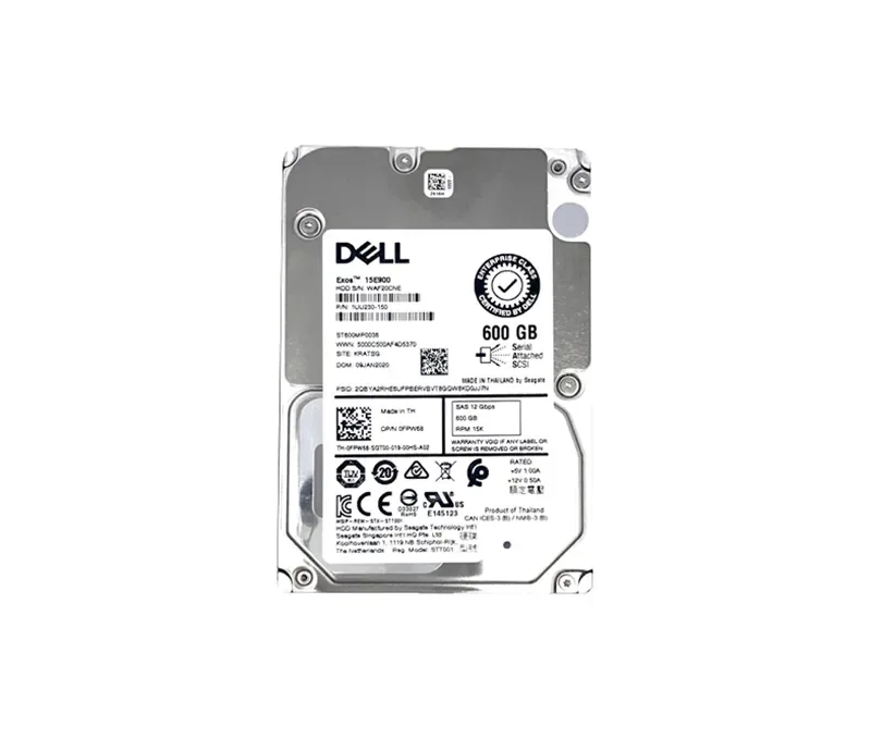 4J5P1 - Dell 600GB 15000RPM SAS 6GB/s 2.5-inch Hard Drive