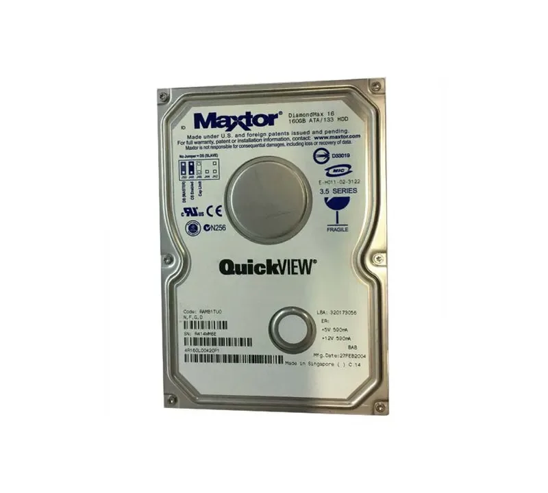 4R160L00420P1 - Maxtor DiamondMax 16 160GB 5400RPM ATA-133 2MB Cache 3.5-inch Hard Drive