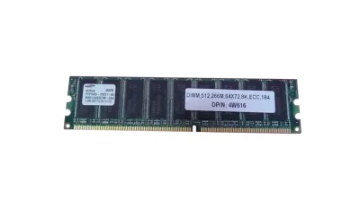 4W616 - Dell 512MB 66MHz PC66 non-ECC Unbuffered CL2.5 184-Pin DIMM Memory Module