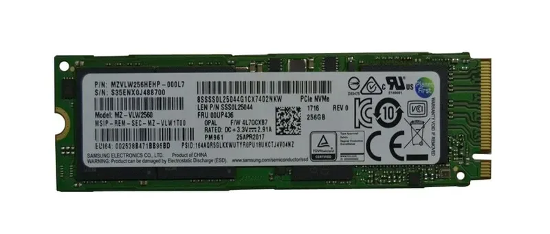 4XB0N10299 - Lenovo 256GB Triple-Level Cell PCI Express 3.0 Opal M.2 2280 Solid State Drive