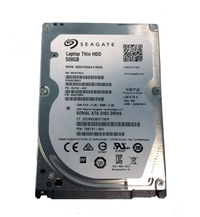 5000C500AA1C8B99 - HP 500GB 7200RPM SATA 6Gb/s 32MB Cache 2.5-inch Hard Drive