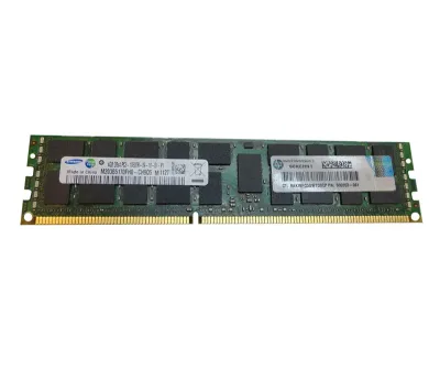 500203-061N - HP 4GB DDR3-1333MHz PC3-10600 ECC Registered CL9 240-Pin DIMM 1.35V Low Voltage Dual Rank Memory Module