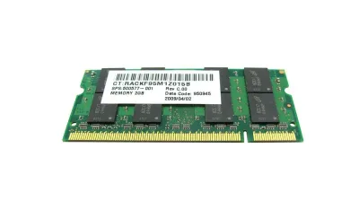 500577-001N - HP 2GB DDR2-800MHz PC2-6400 non-ECC Unbuffered CL6 200-Pin SoDimm 1.8V Memory Module