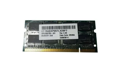 500759-001 - HP 2GB DDR2-667MHz PC2-5300 non-ECC Unbuffered CL5 200-Pin SoDimm 1.8V Memory Module