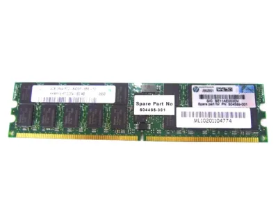 504589R-001 - HP 4GB DDR2-800MHz PC2-6400 ECC Registered CL6 240-Pin DIMM 1.8V Memory Module