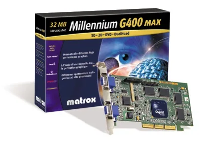 5064-9192 - HP Matrox MILLG400 32MB 4x AGP VGA Card