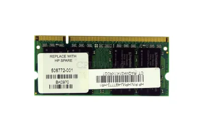 506772-001 - HP 2GB DDR2-800MHz PC2-6400 non-ECC Unbuffered CL6 200-Pin SoDimm 1.8V Memory Module