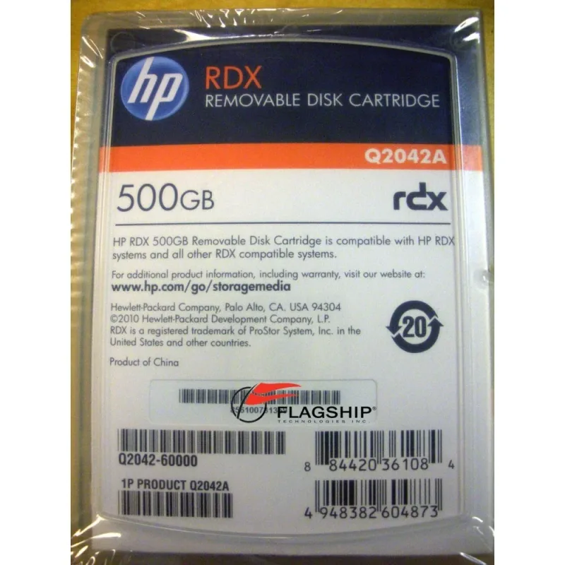 507604-001 - HP 500GB RDX Removable Disk Cartridge