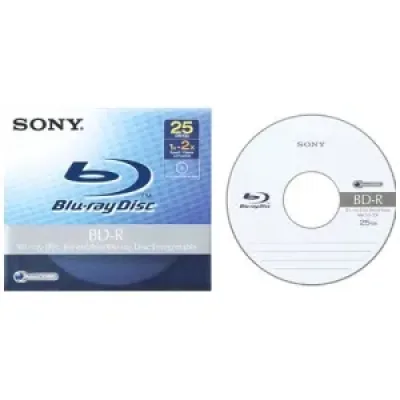 50BNR25AP6 - Sony BNR25A 6x BD-R Media - 25GB - 120mm Standard - 50 Pack Jewel Case