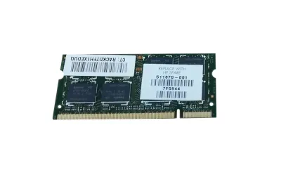 511870-001 - HP 2GB DDR2-800MHz PC2-6400 non-ECC Unbuffered CL6 200-Pin SoDimm 1.8V Memory Module