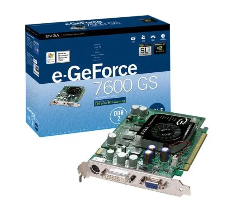 512-P2-N548-R1 - EVGA e-GeForce 7600 GS 512MB DDR2 PCI Express DVI/ VGA Video Graphics Card
