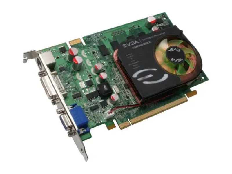 512-P2-N756-A1 - EVGA E-GeForce 8600 GT 512MB 128-Bit DDR2 PCI Express x16 DVI/ D-Sub/ HDTV/ S-Video/ Composite Out/ SLI Support Video Graphics Card
