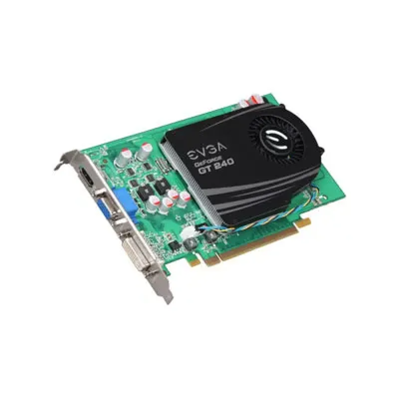 512-P3-1240-RX - EVGA GeForce GT 240 512MB 128-Bit GDDR3 PCI Express 2.0 x16 DVI/ HDTV Video Graphics Card