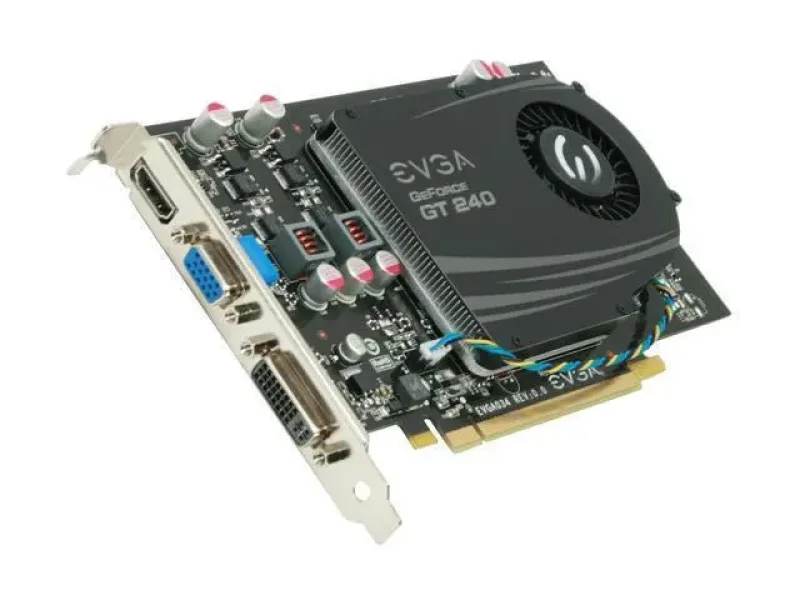 512-P3-1241-AR - EVGA GeForce GT 240 512MB 128-Bit GDDR5 PCI Express 2.0 x16 DVI/ HDMI/ VGA Video Graphics Card