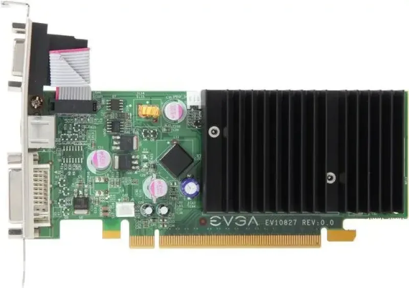 512-P3-N721-A1 - EVGA GeForce 8400GS 512MB DDR2 64-Bit PCI Express 2.0 DVI/ VGA Low Profile Video Graphics Card