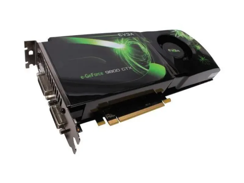 512-P3-N871-L1 - EVGA GeForce 9800 GTX 512MB 256-Bit DDR3 PCI Express 2.0 x16 Dual DVI/ S-Video Out/ HDTV/ HDCP Ready SLI Support Video Graphics Card