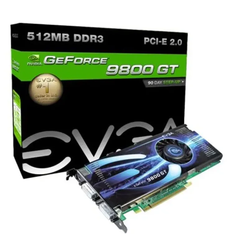 512-P3-N975-B1 - EVGA Nvidia GeForce 9800 GT 512MB 256-Bit GDDR3 PCI Express 2.0 Video Graphics Card