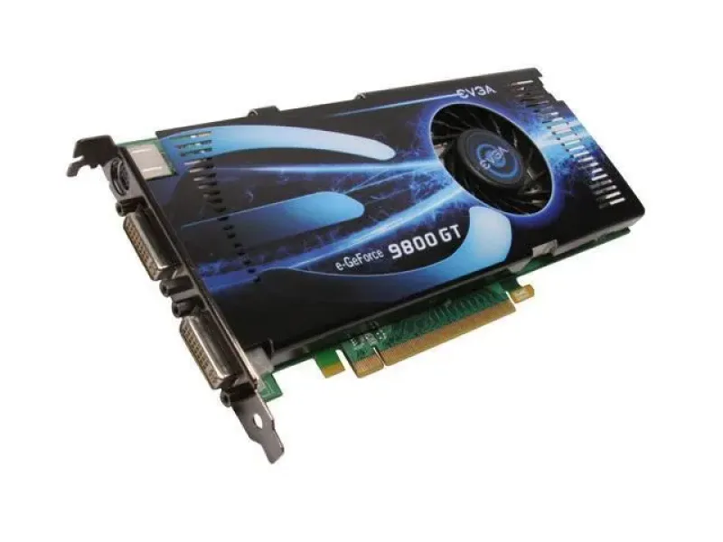 512-P3-N976-TR - EVGA GeForce 9800 GT 512MB GDDR3 256-Bit HDCP Ready SLI Supported Dual DVI HDTV / S-Video Out PCI Express 2.0 x16 Video Graphics Card
