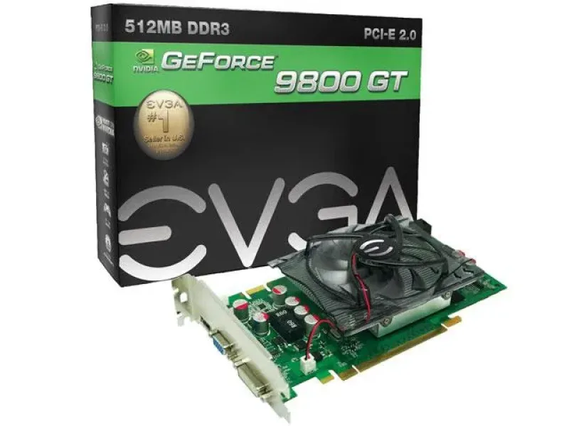 512-P3-N987-RX - EVGA GeForce 9800 GT 512MB DDR3 256-Bit HDCP Ready SLI Support PCI Express 2.0 x16 Video Graphics Card