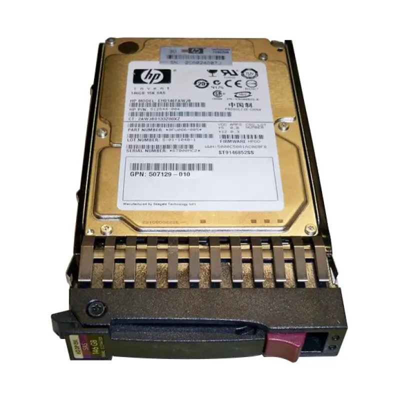 512544R-004 - HP 146GB 15000RPM SAS 6GB/s Hot-Pluggable Dual Port 2.5-inch Hard Drive
