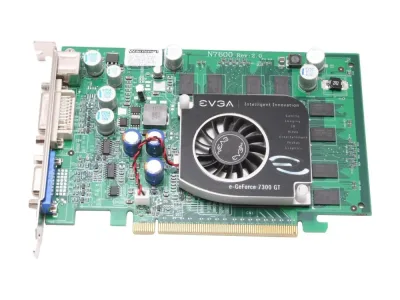 512A8N501LR - EVGA GeForce 7300GT 512MB 128-Bit DDR2 AGP 4X/8X DVI/ D-Sub/ HDTV/ S-Video/ Composite Out Video Graphics Card
