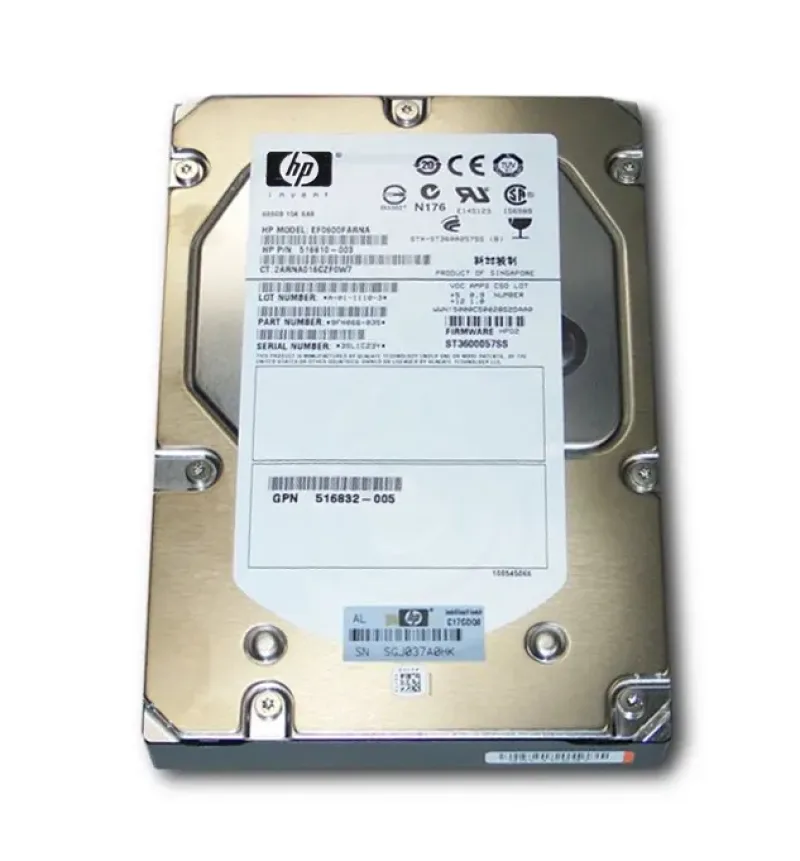 516810003SC - HP 600GB 15000RPM SAS 6Gb/s 3.5-inch Hard Drive
