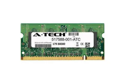 517588-001 - HP 4GB DDR2-800MHz PC2-6400 non-ECC Unbuffered CL6 200-Pin SoDimm 1.8V Memory Module