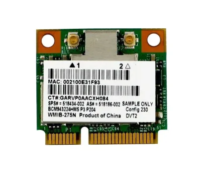 518434-002 - HP Mini PCI-Express 802.11a/b/g/n WiFi Wireless Lan (WLAN) Network Adapter
