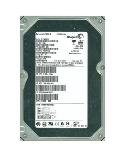 5187-2136 - HP 120GB 7200RPM IDE Ultra ATA-100 3.5-inch Hard Drive