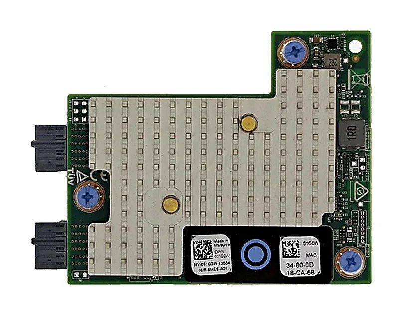 Dell 51G0W FastLinQ 41262 2-Ports 25Gb/s 25GBase-X SFP28 25 Gigabit Ethernet Mezzanine Card