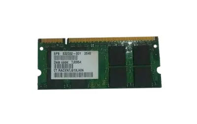 532332-001 - HP 2GB DDR2-800MHz PC2-6400 non-ECC Unbuffered CL6 200-Pin SoDimm 1.8V Memory Module