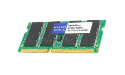 536428-001 - HP 2GB DDR2-800MHz PC2-6400 non-ECC Unbuffered CL6 200-Pin SoDimm 1.8V Memory Module
