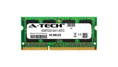 536723-341 - HP 2GB DDR3-1333MHz PC3-10600 non-ECC Unbuffered CL9 204-Pin SoDimm 1.35V Low Voltage Single Rank Memory Module