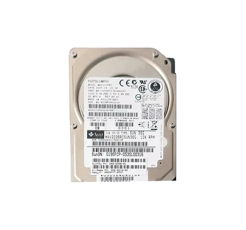 540-6358-01 - Sun 36.4GB 10000RPM SAS 3Gb/s 2.5-inch Hard Drive