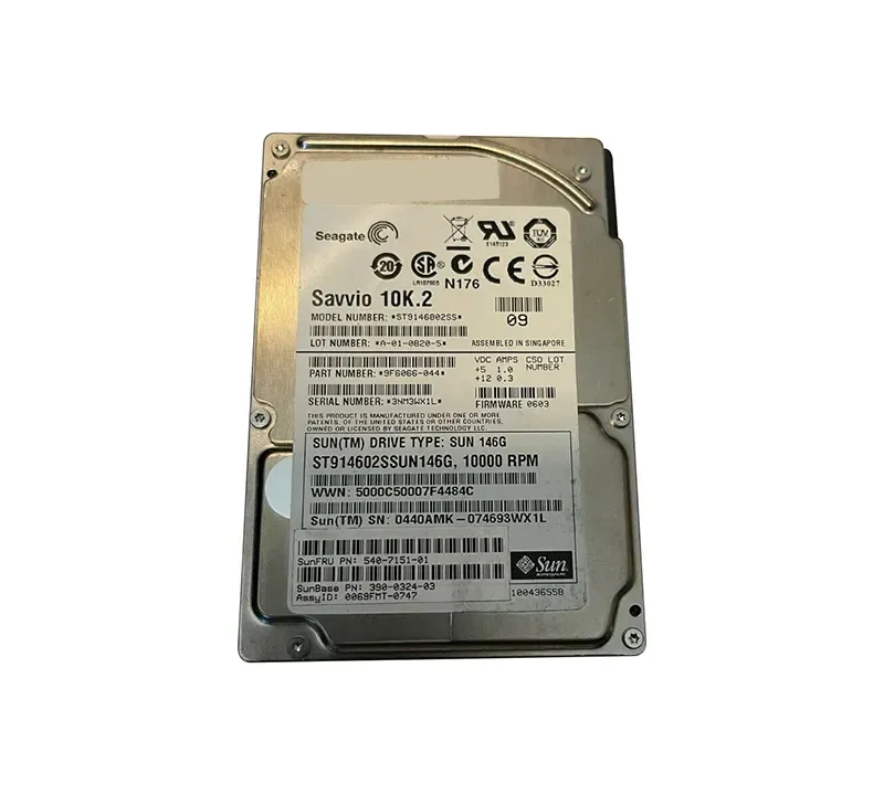 540-7151-02 - Sun 146GB 10000RPM SAS SFF Hard Drive