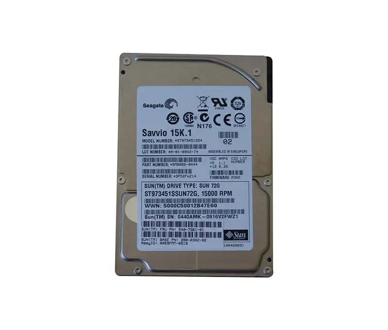 540-7361-01 - Sun 73GB 15000RPM SAS 3Gb/s 16MB Cache 2.5-inch Hard Drive