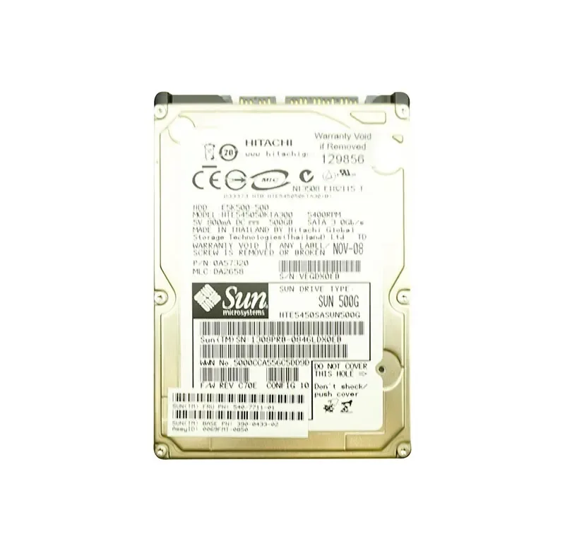 540-7711-01 - Sun 500GB 5400RPM SATA 3Gb/s 8MB Cache 2.5-inch Hard Drive
