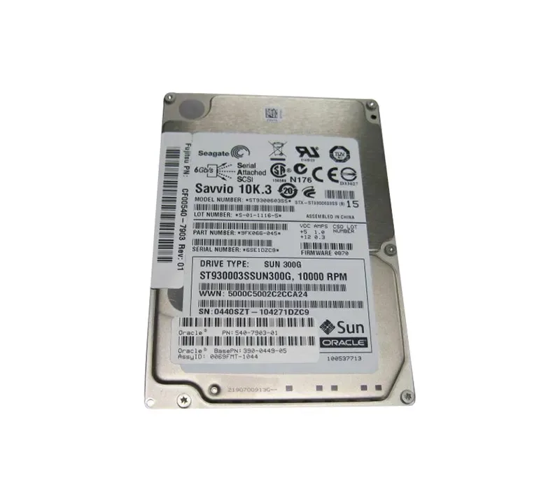 540-7903-02 - Sun 300GB 10000RPM SAS 6GB/s Hot-Pluggable 16MB Cache 2.5-inch Hard Drive