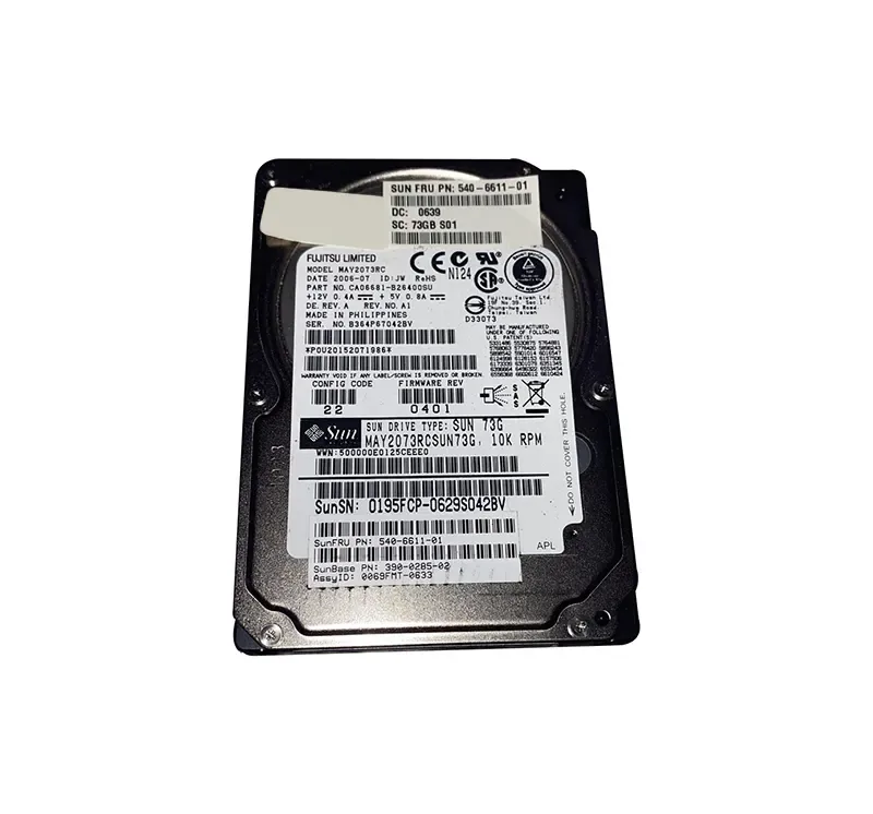5406611-01 - Sun 73GB 10000RPM SAS 3Gb/s 2.5-inch Hard Drive