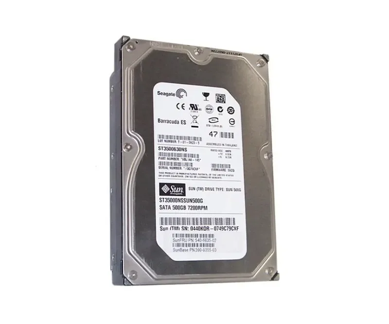 5406635-02 - Sun 500GB 7200RPM SATA 3Gb/s 3.5-inch Hard Drive