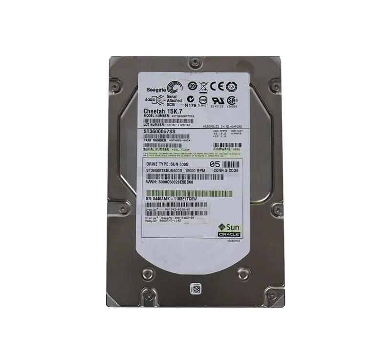 542-0166 - Sun 600GB 15000RPM SAS 6GB/s Hot-Pluggable 16MB Cache 3.5-inch Hard Drive