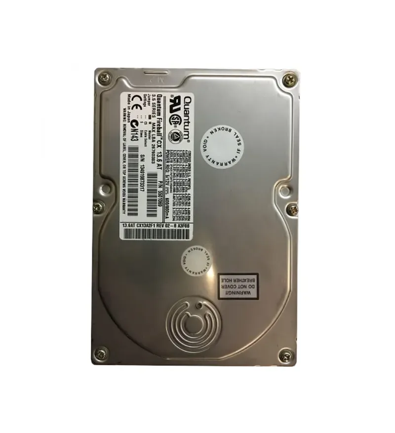 5501069 - Gateway Quantum Fireball CX 13.6GB 5400RPM ATA-66 512KB Cache 3.5-inch Hard Drive
