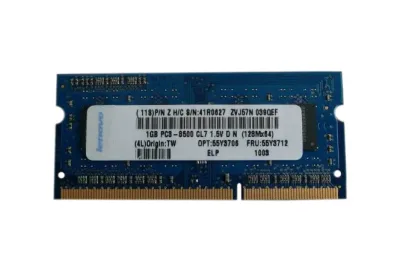 55Y3706 - Lenovo 1GB DDR3-1066MHz PC3-8500 non-ECC Unbuffered CL7 204-Pin SoDimm 1.5V Single Rank Memory Module