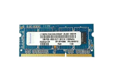 55Y3712 - Lenovo 1GB DDR3-1066MHz PC3-8500 non-ECC Unbuffered CL7 204-Pin SoDimm 1.5V Single Rank Memory Module