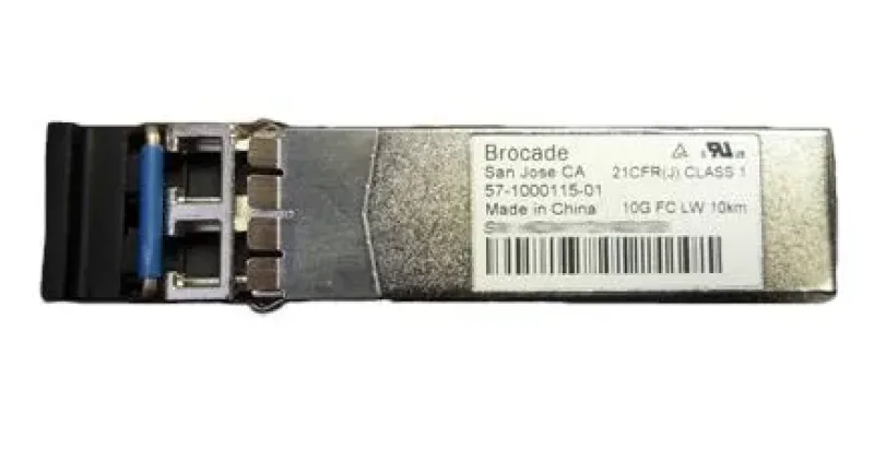 57-1000115-01 - Brocade 10Gb/s 10GBase-LR Fiber Channel 10km 1310nm Duplex LC Connector SFP+ Transceiver Module