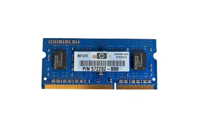 572292-B88 - HP 1GB DDR3-1333MHz PC3-10600 non-ECC Unbuffered CL9 204-Pin SoDimm 1.35V Low Voltage Single Rank Memory Module