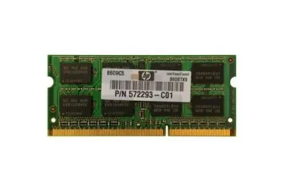 572293-C01 - HP 2GB DDR3-1333MHz PC3-10600 non-ECC Unbuffered CL9 204-Pin SoDimm 1.35V Low Voltage Memory Module
